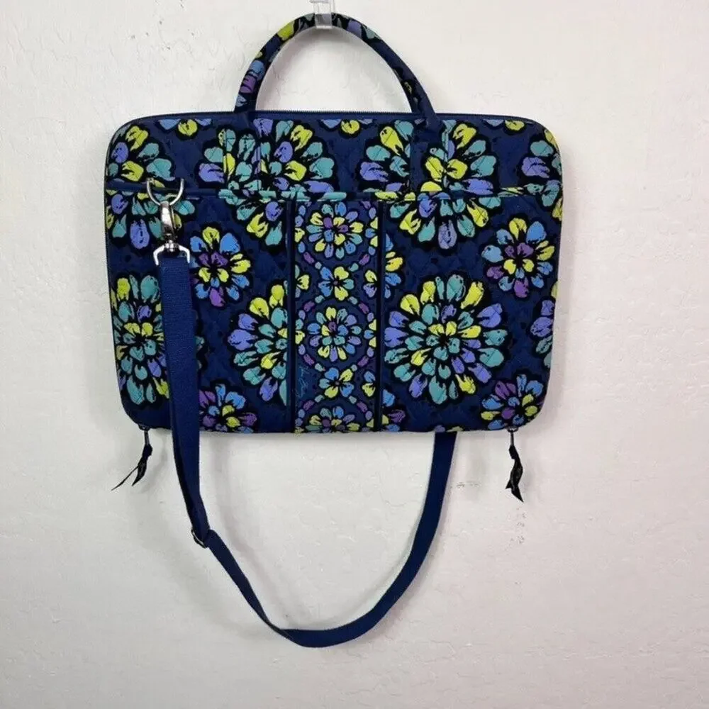 Vera Bradley Bag Case Hard Shell Laptop Workstation Crossbody Floral Quilted